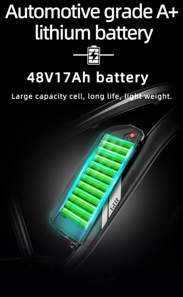 Shengmilo MX02S Elcykel 1000W Motor 48V17Ah Batteri – Shimano 7-Växlad, 45 km/h, 70 km Räckvidd