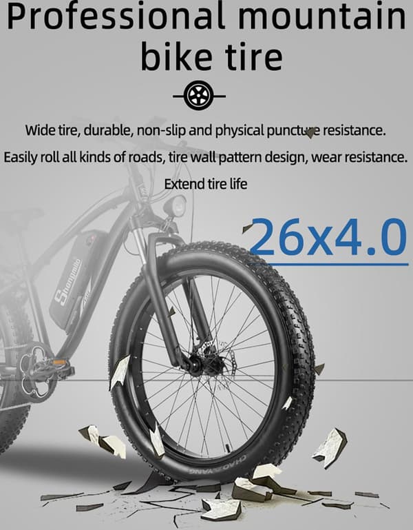 Shengmilo MX02S Elcykel 1000W Motor 48V17Ah Batteri – Shimano 7-Växlad, 45 km/h, 70 km Räckvidd