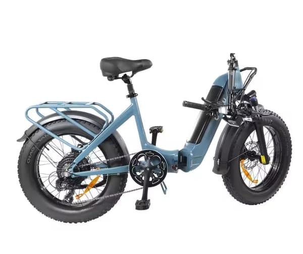 DYU FF500 Elcykel 48V 13.5Ah Batteri 500W Motor 20-tums Däck 70 km Körsträcka Skivbroms Elcykel Lämplig för vuxna och tonåringar