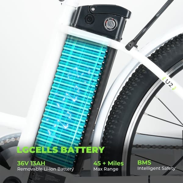 Klassisk elcykel iSinwheel U2 - 26" - 350W 36V 13Ah - Pendling