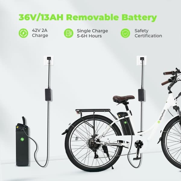 Klassisk elcykel iSinwheel U2 - 26" - 350W 36V 13Ah - Pendling