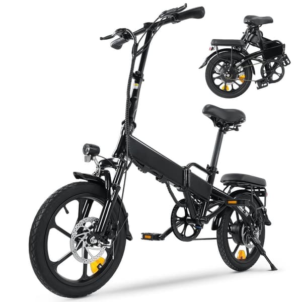 Sammenklappelig Elcykel iSinwheel U3 - 16" - 500W 36V 7.8Ah - Sort