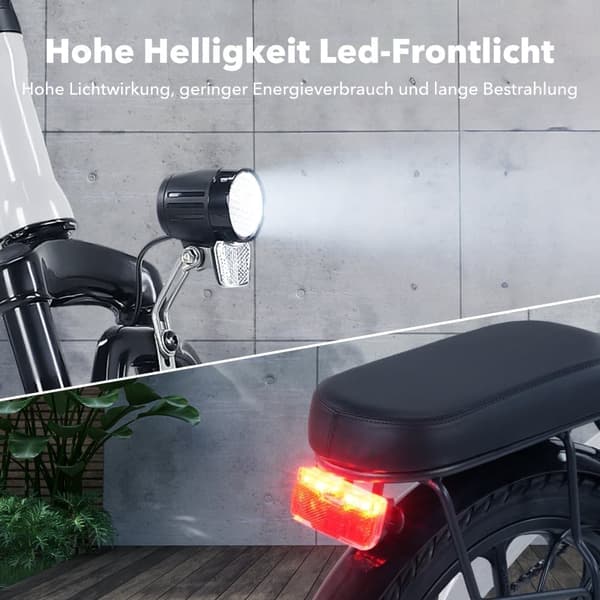 Sammenklappelig Elcykel iSinwheel U3 - 16" - 500W 36V 7.8Ah - Sort