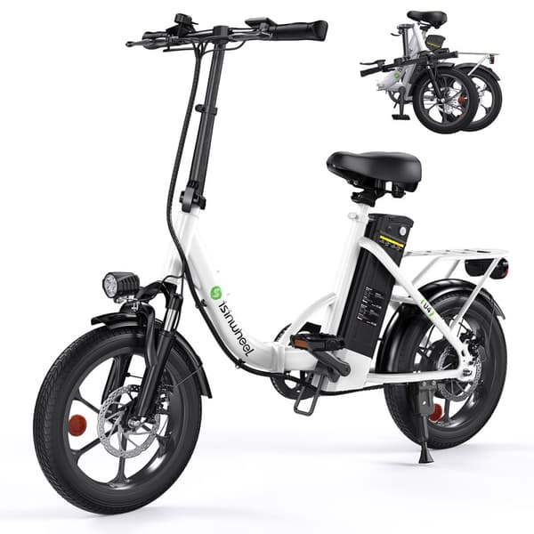 Elcykel för stad iSinwheel U4, 36V 10.4AH 250W, 16" elcykel för cykel - Svart