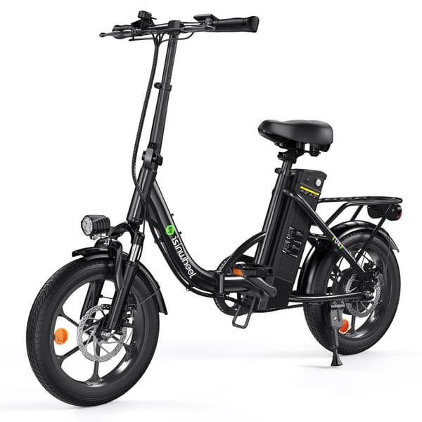 City Elcykel iSinwheel U4, 36V 10.4AH 250W, 16" Fod Elcykel - Sort