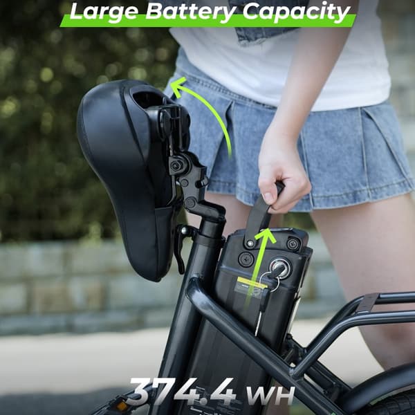 City Elcykel iSinwheel U4, 36V 10.4AH 250W, 16" Fod Elcykel - Sort