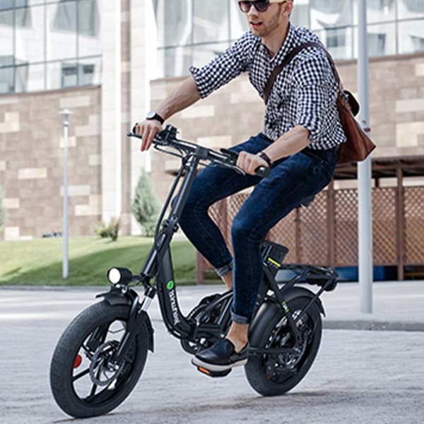City Elcykel iSinwheel U4, 36V 10.4AH 250W, 16" Fod Elcykel - Sort