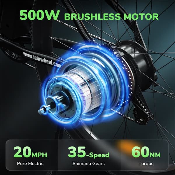 Elcykel för stad iSinwheel M10 - 26" - 250W 36V 10.4Ah