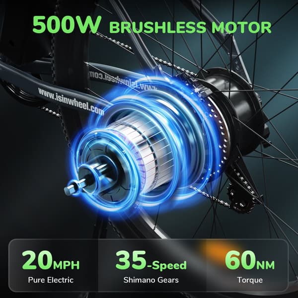 Elcykel för stad iSinwheel M10 - 26" - 250W 36V 10.4Ah
