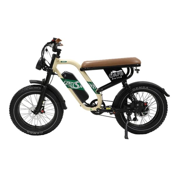 Moto-Style Elcykel Onesport W66, 500W Motor 65NM, Stöd för app, Beige