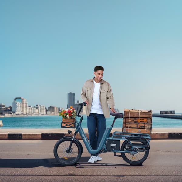 Elcykel för last OneSport OT01, 20", Longtail, 650W motor 48V 27Ah batteri 25 km/h