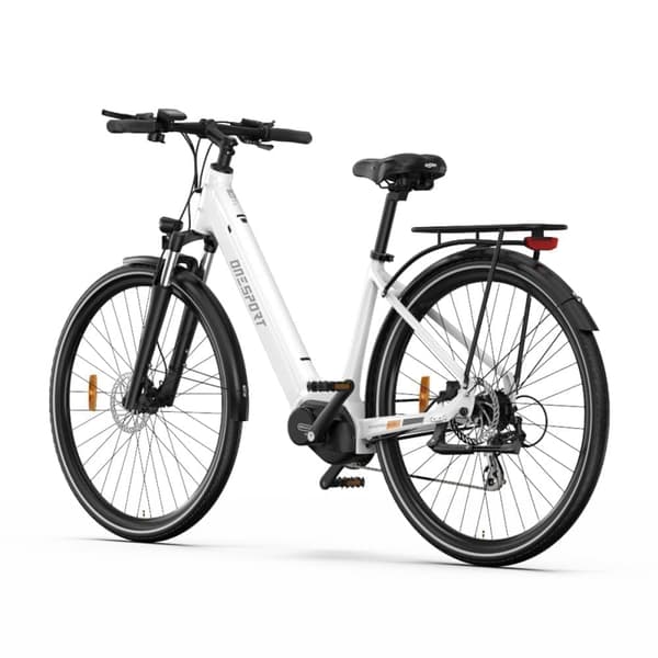 Elcykel OneSport OT07 för stad, Bafang mittdriven 250W, Topp 25 km/h för pendling