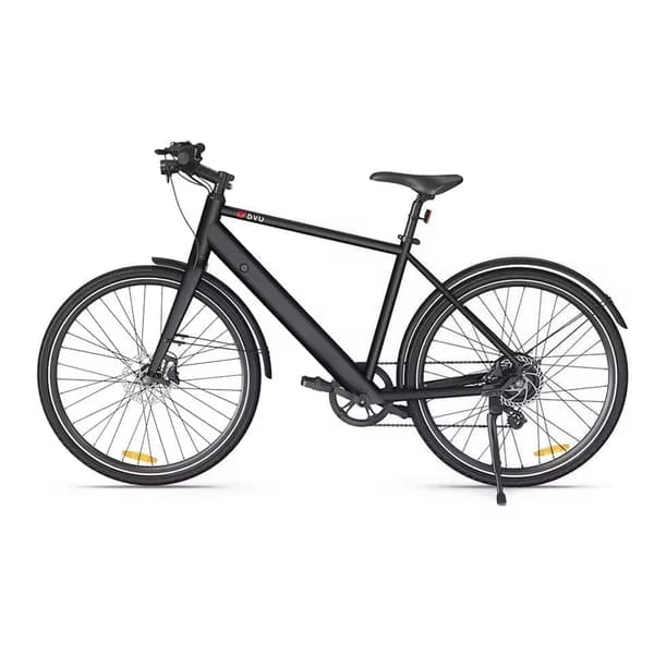 DYU Stroll 1 Elcykel 36V 9Ah Batteri 250W Motor 700*38C Däck Dubbla Hydrauliska Skivbromsar Elcykel Lämplig för Vuxna och Tonåringar-Vit