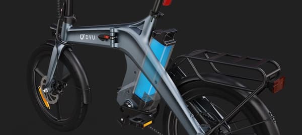 DYU T1 Elcykel 36V10AH Batteri 20-tums Däck 250W Borstlös Motor Dubbla Skivbromsar Elcykel för Vuxna