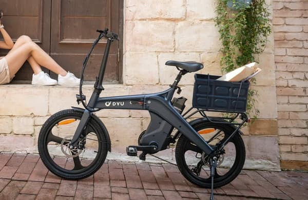 DYU T1 Elcykel 36V 10Ah Batteri 250W Motor 20-tums Däck Dubbla Skivbromsar Elcykel Lämplig för Vuxna och Tonåringar