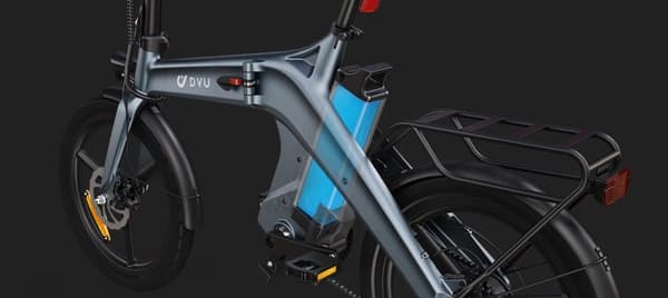 DYU T1 Elcykel 36V 10Ah Batteri 250W Motor 20-tums Däck Dubbla Skivbromsar Elcykel Lämplig för Vuxna och Tonåringar