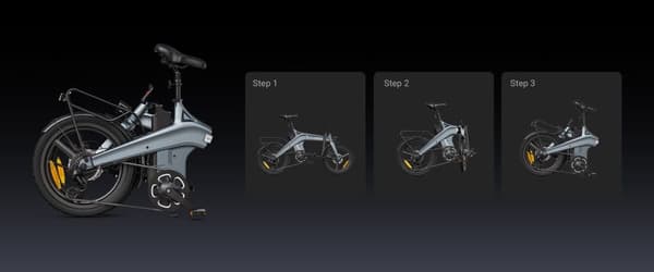 DYU T1 Elcykel 36V 10Ah Batteri 250W Motor 20-tums Däck Dubbla Skivbromsar Elcykel Lämplig för Vuxna och Tonåringar