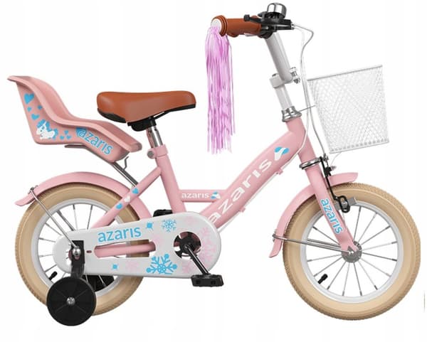 PIGCYKEL BØRN PINK 12 TOMMER CYKELSTÅND KURV