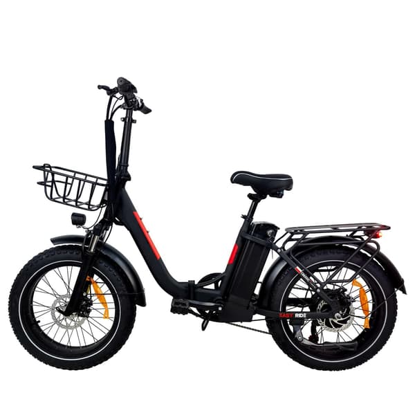 Sähköpyörä BAOLUJIE DZ2030 500W, 40 km/h, 48V 13Ah, 20x4.0 tuuman Renkaat, taitettava, musta