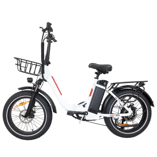 Sähköpyörä BAOLUJIE DZ2030 500W, 40 km/h, 48V 13Ah, 20x4.0 tuuman Renkaat, taitettava, valkoinen