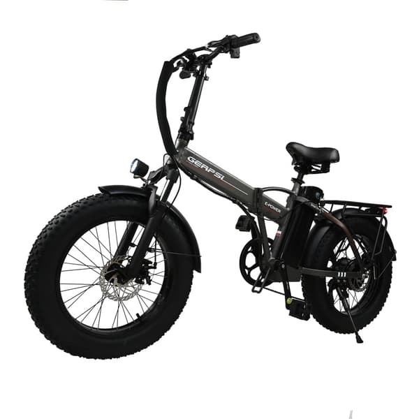 Sähköpyörä Gerpsi DZ-2002 750W, 45 km/h, 48V 13Ah, 20x4.0 tuuman renkaat, taitettava, harmaa