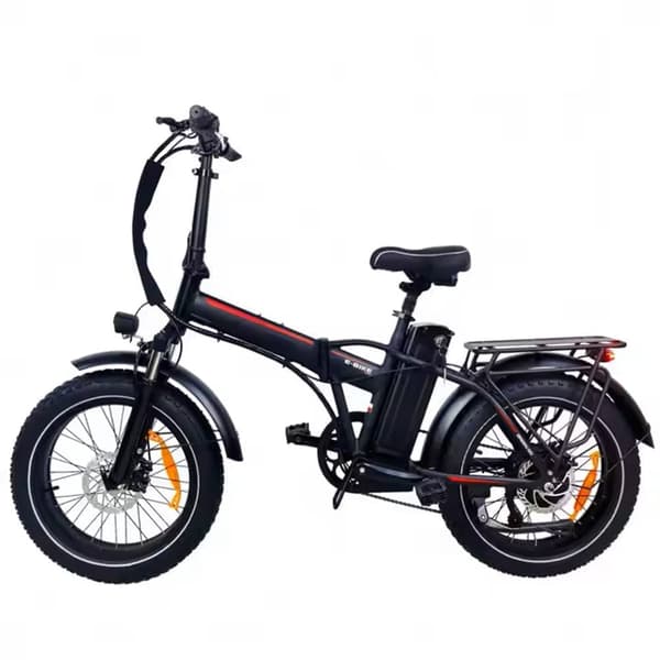 Elcykel BAOLUJIE DZ-2031 500W, 40 km/h, 48V 13Ah, 20x4.0 tommer dæk, sammenklappelig, sort