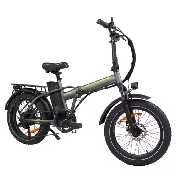 Elcykel BAOLUJIE DZ-2031 500W, 40 km/h, 48V 13Ah, 20x4.0 tommer dæk, sammenklappelig,grå