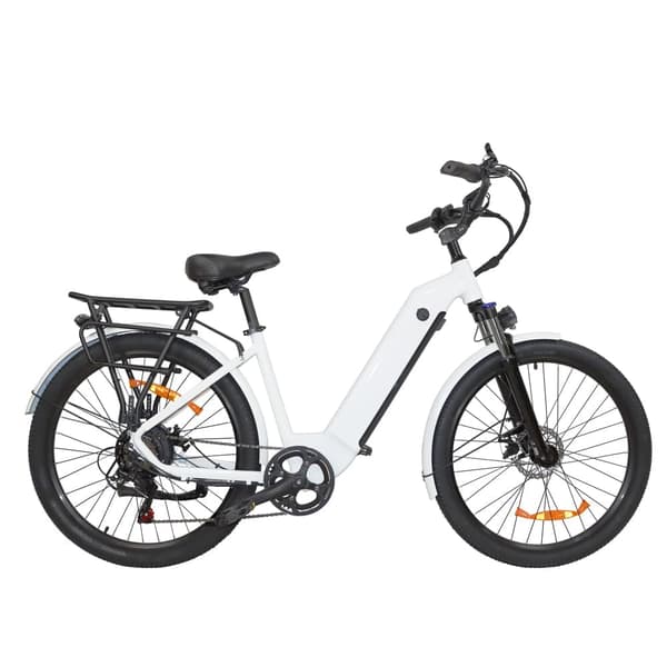 Sähköpyörä BAOLUJIE DS-2608 500W, 35 km/h, 48V 12Ah, 26x2.1 tuuman renkaat, valkoinen