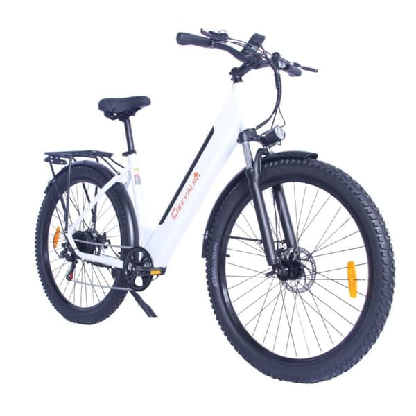 Kaupunkisähköpyörä CHEEVALRY C28, 29", Step-Thru, 250W 36V 17.5AH, Valkoinen