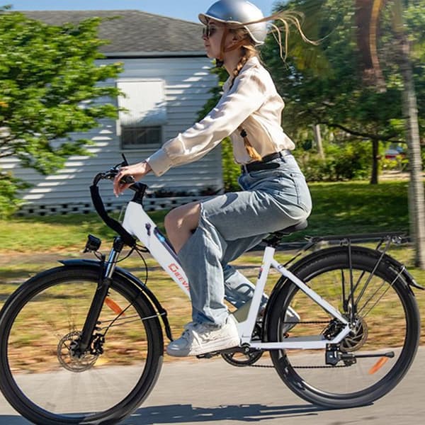 Kaupunkisähköpyörä CHEEVALRY C28, 29", Step-Thru, 250W 36V 17.5AH, Valkoinen