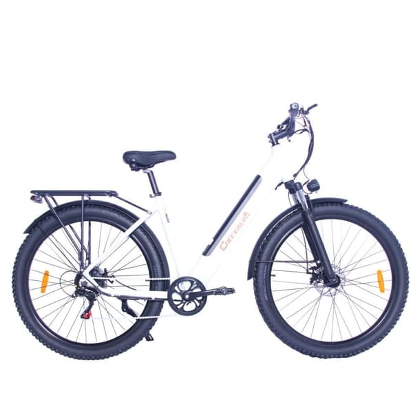 Kaupunkisähköpyörä CHEEVALRY C28, 29", Step-Thru, 250W 36V 17.5AH, Valkoinen