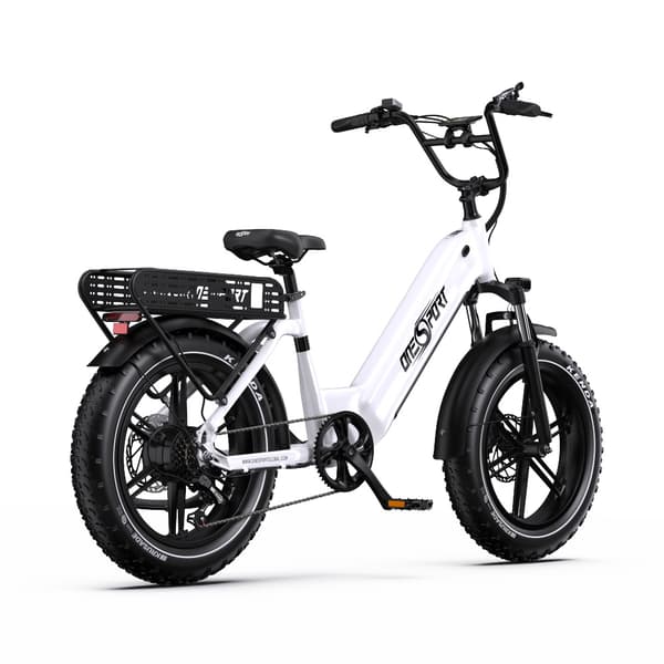 Onesport OT08 20'' sähköpyörä, jossa askellus, 500 W moottori, huippunopeus noin 40 km/h, 18 Ah akku, hydraulinen jarru, 7 vaihdetta, 20*4.0 rengas