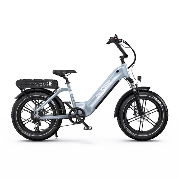 Onesport OT08 20'' sähköpyörä, jossa askellus, 500 W moottori, huippunopeus noin 40 km/h, 18 Ah akku, hydraulinen jarru, 7 vaihdetta, 20*4.0 rengas