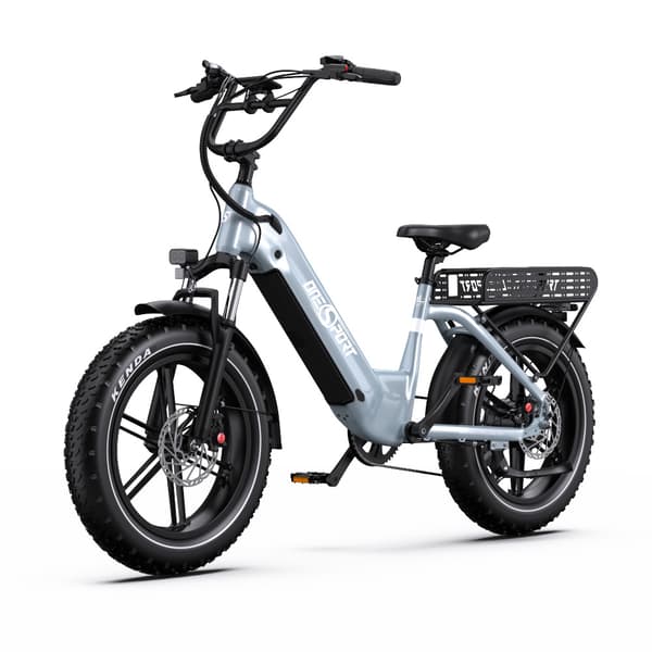 Onesport OT08 20'' sähköpyörä, jossa askellus, 500 W moottori, huippunopeus noin 40 km/h, 18 Ah akku, hydraulinen jarru, 7 vaihdetta, 20*4.0 rengas