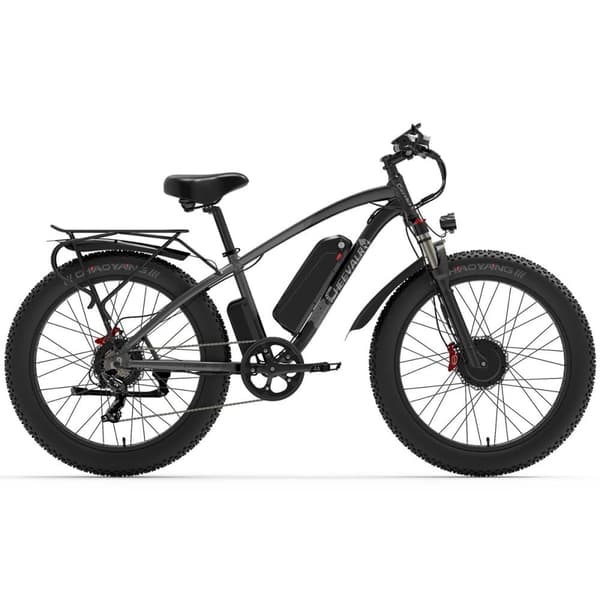 Maastoajoon tarkoitetut seikkailusähköpyörät CHEEVALRY CF2000, 2000 W 48 V 20 Ah, musta