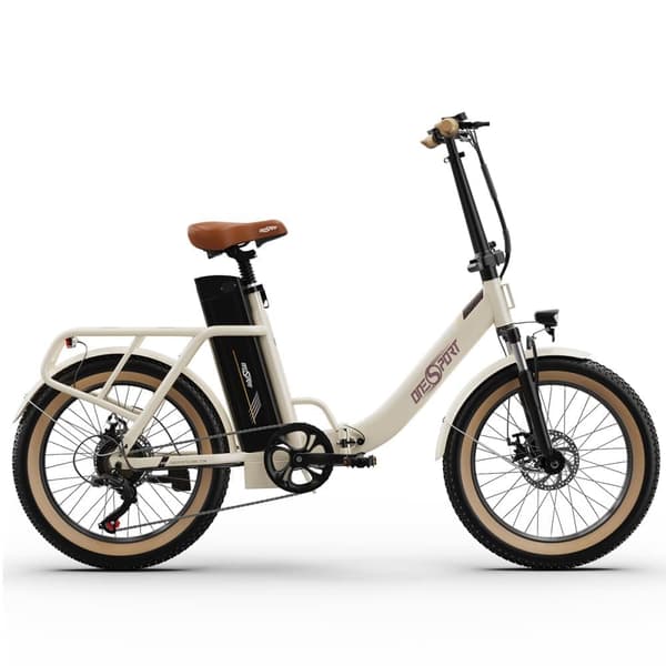 OneSport OT16-2 20'' city elcykel, 250W motor, 48V 17Ah batteri, foldbar, 60-120 km rækkevidde, Shimano 7-gear