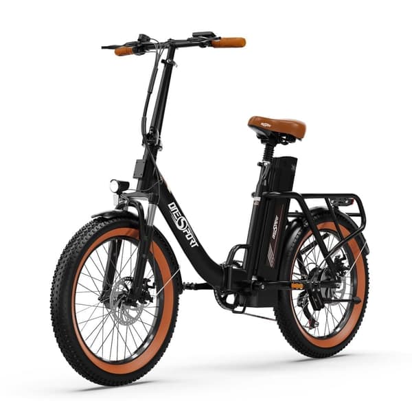 OneSport OT16-2 20'' city elcykel, 250W motor, 48V 17Ah batteri, foldbar, 60-120 km rækkevidde, Shimano 7-gear