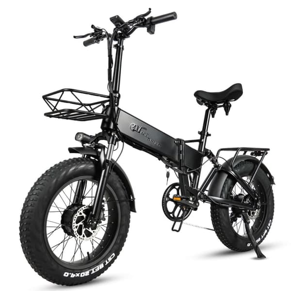 Sammenklappelig elcykel med fat CMACEWHEEL RX20MAXT, dobbelt motor 1500W, sort