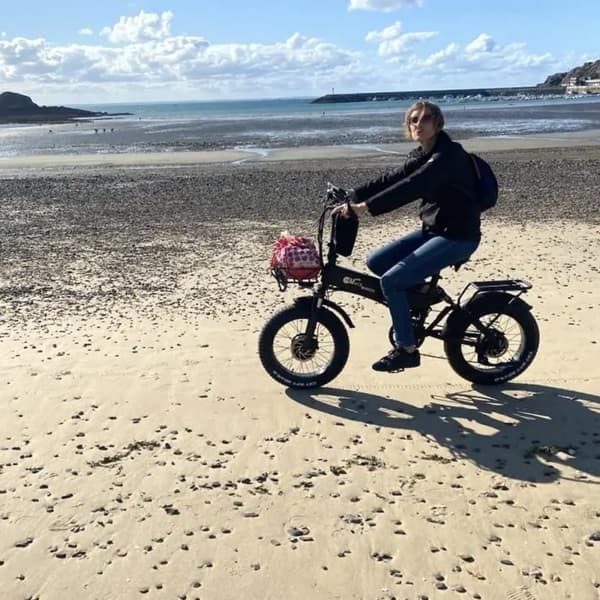 Sammenklappelig elcykel med fat CMACEWHEEL RX20MAXT, dobbelt motor 1500W, sort