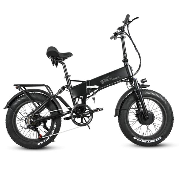 Sammenklappelig elcykel med fat CMACEWHEEL RX20MAXT, dobbelt motor 1500W, sort