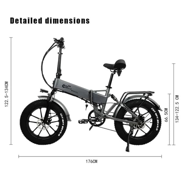 Taittuva sähköpyörä CMACEWHEEL RX20, 750W 17Ah, 20" * 4.0 paksut renkaat