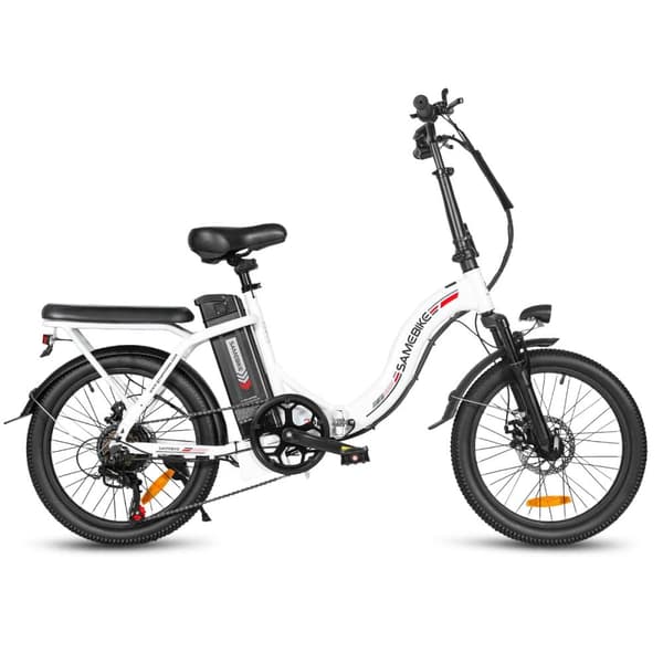 Taittuva sähköinen kaupunkipyörä SAMEBIKE CY20, 20" puolapyörä, 350W 36V 13Ah