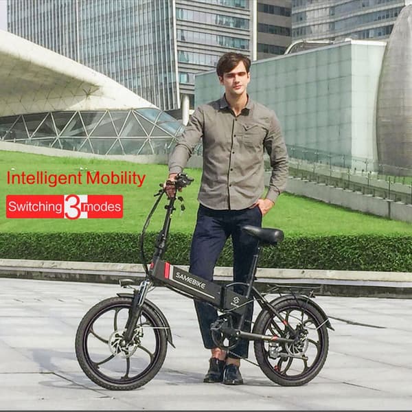 Kannettava taittuva sähköpyörä Samebike 20LVXD30, moottori 48V 350W, 20"