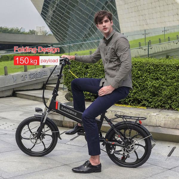 Kannettava taittuva sähköpyörä Samebike 20LVXD30, moottori 48V 350W, 20"