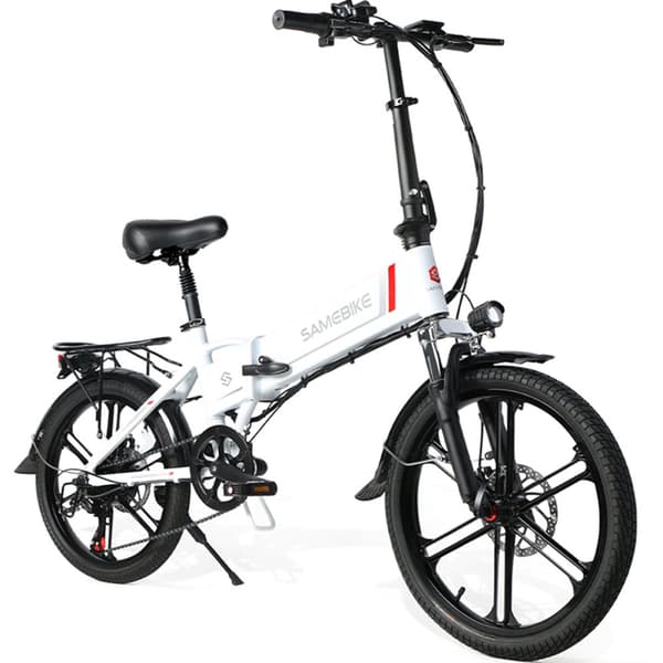 Taitettava sähköinen vaelluspyörä Samebike 20LVXD30-II, moottori 350 W, 20", 48 V 10,4 Ah akku