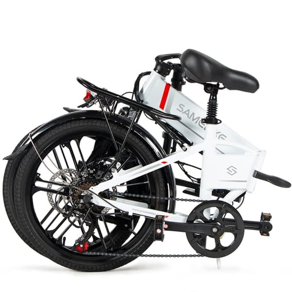 Taitettava sähköinen vaelluspyörä Samebike 20LVXD30-II, moottori 350 W, 20", 48 V 10,4 Ah akku