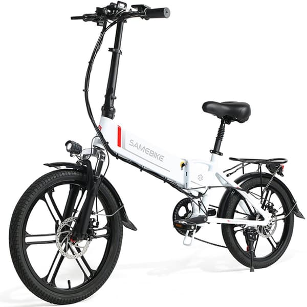 Taitettava sähköinen vaelluspyörä Samebike 20LVXD30-II, moottori 350 W, 20", 48 V 10,4 Ah akku