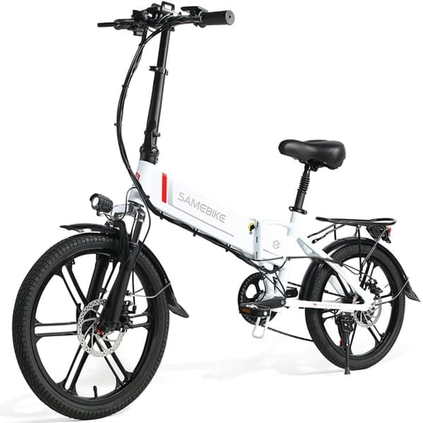 Taitettava sähköinen vaelluspyörä Samebike 20LVXD30-II, moottori 350 W, 20", 48 V 10,4 Ah akku