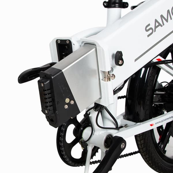 Taitettava sähköinen vaelluspyörä Samebike 20LVXD30-II, moottori 350 W, 20", 48 V 10,4 Ah akku