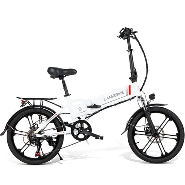 Taitettava sähköinen vaelluspyörä Samebike 20LVXD30-II, moottori 350 W, 20", 48 V 10,4 Ah akku